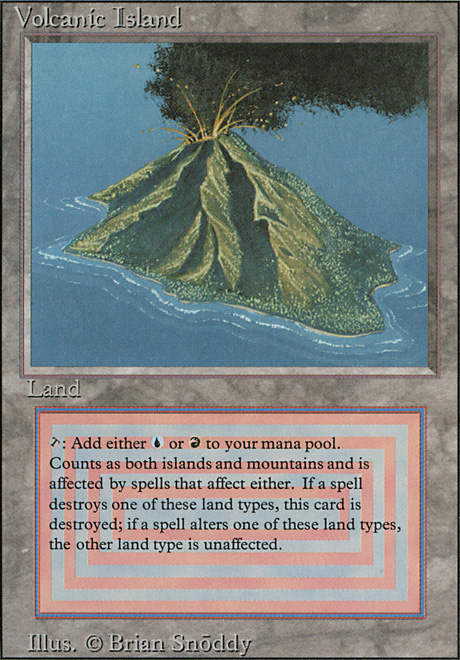 Magic the Gathering Card, Volcanic Island